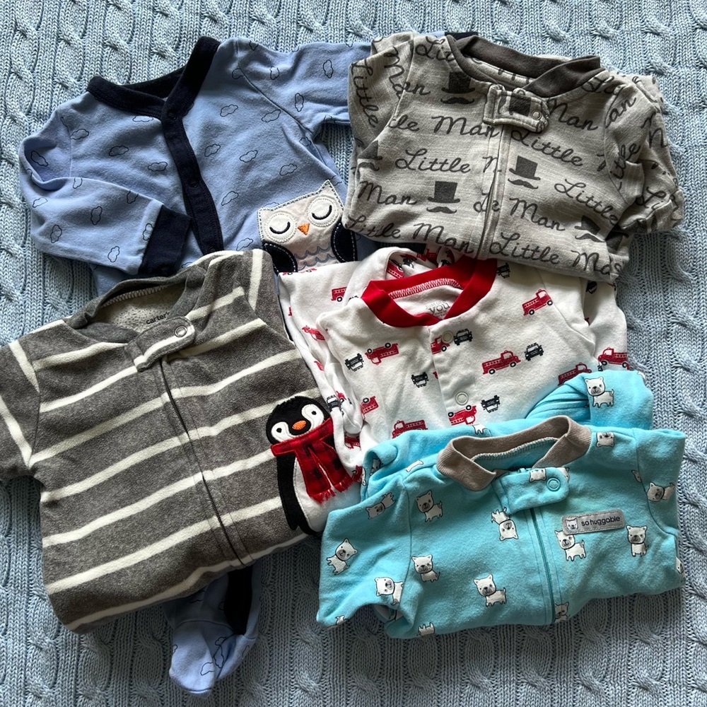 Set of 5 size 3 months boys PJs 🥰